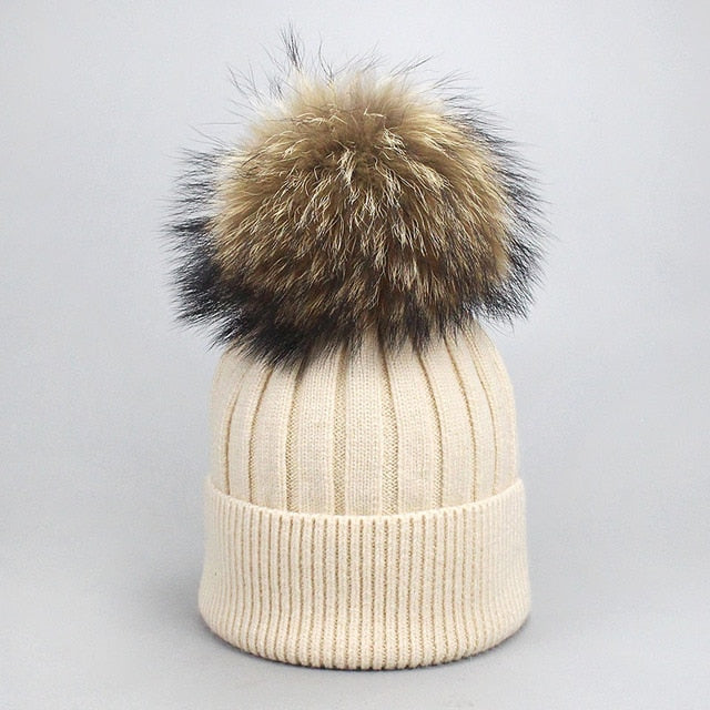 Fall/Winter Wool Beanie Cap