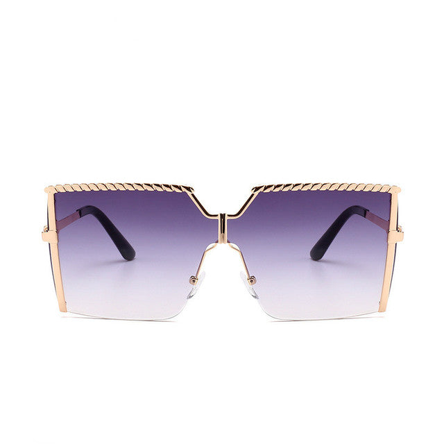Oversized Square Sunglasses Luxury