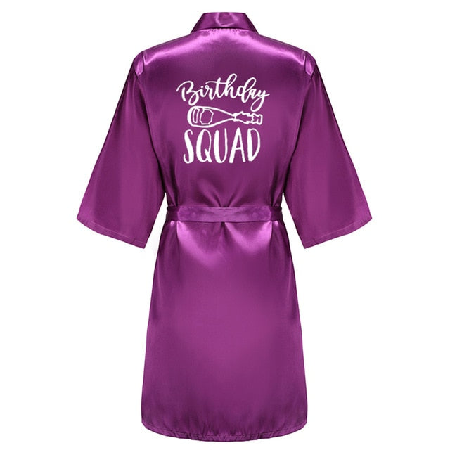 Birthday Queen&Squad Party Robe