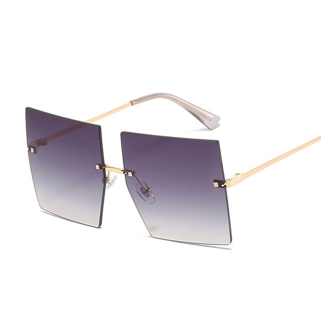 Luxury Rimless Sun Glasses