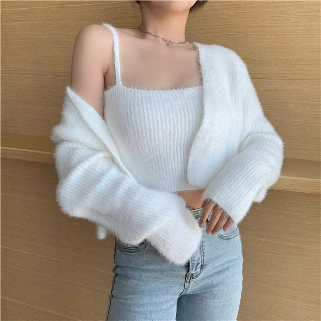 Sweaters White Sexy Camisole Tops