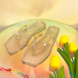 Glitter Slippers Women Summer Sandals